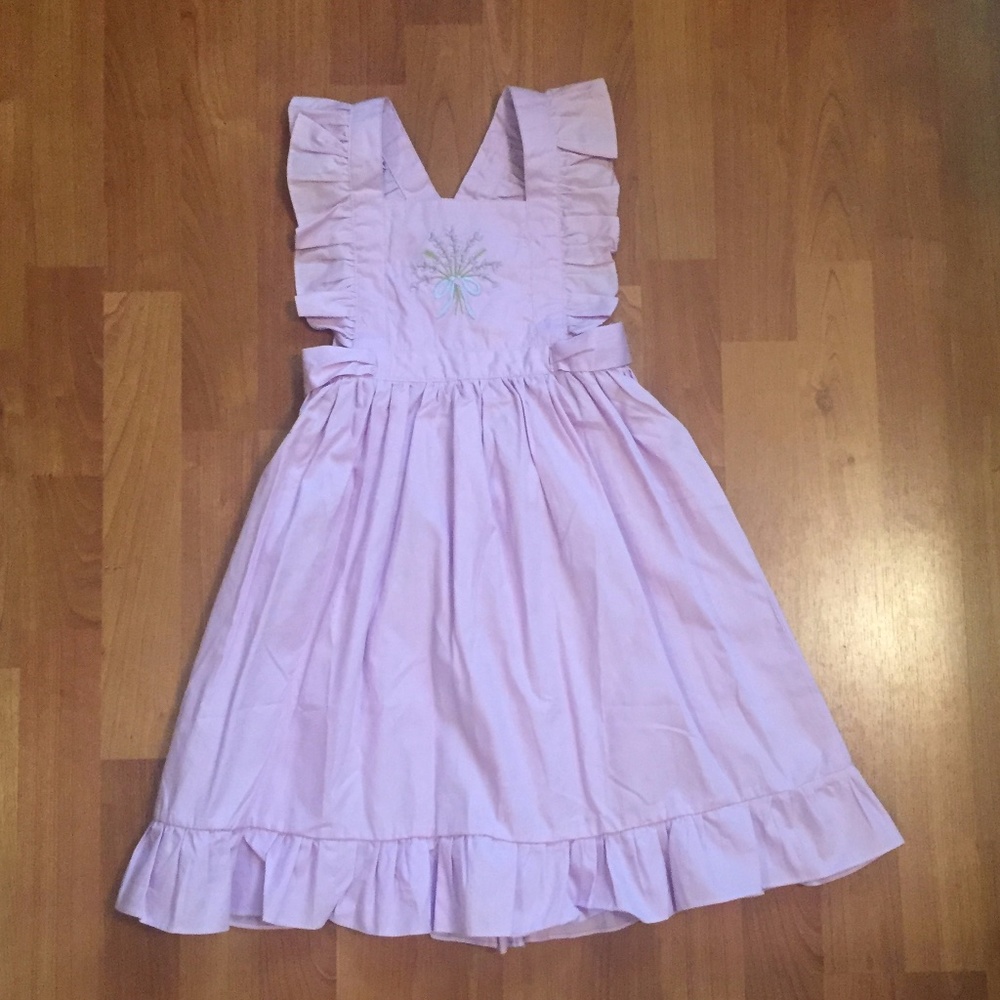 Girls Purple Pinafore Dress (Sz 5)